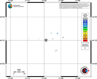 Mappa MCS - territori località