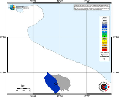 Mappa EMS - territori comuni