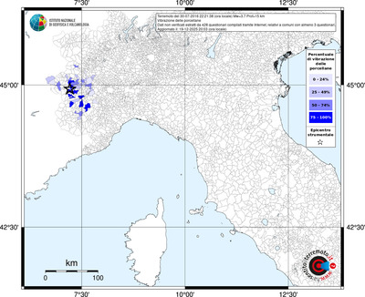 Mappa territorio comunale con almeno 3 questionari