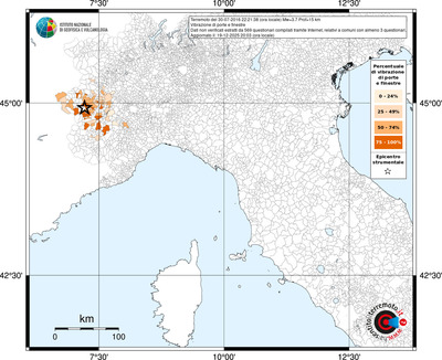 Mappa territorio comunale con almeno 3 questionari