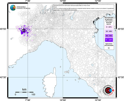 Mappa territorio comunale con almeno 3 questionari