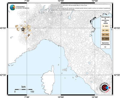 Mappa territorio comunale con almeno 3 questionari