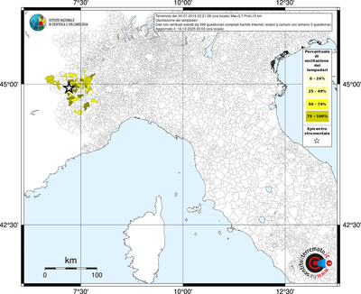 Mappa territorio comunale con almeno 3 questionari