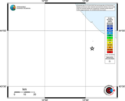 Mappa EMS - territori località