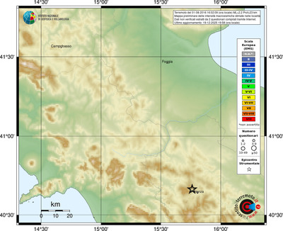 Mappa EMS - località