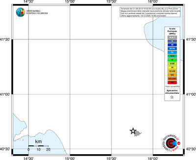 Mappa EMS - territori località