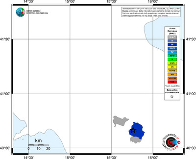 Mappa EMS - territori comuni