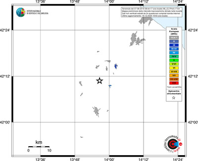 Mappa EMS - territori località