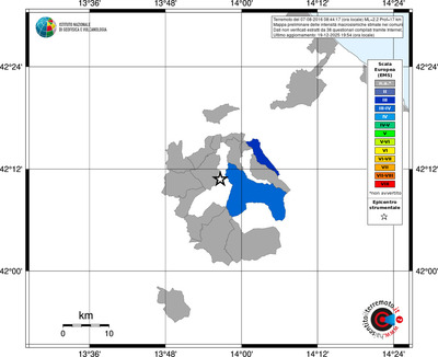 Mappa EMS - territori comuni