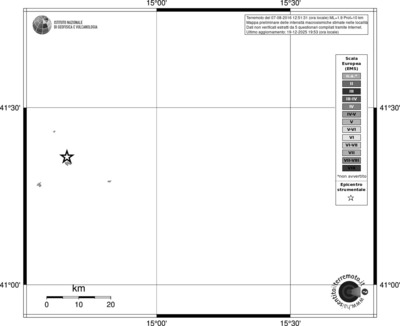 Mappa EMS - territori località