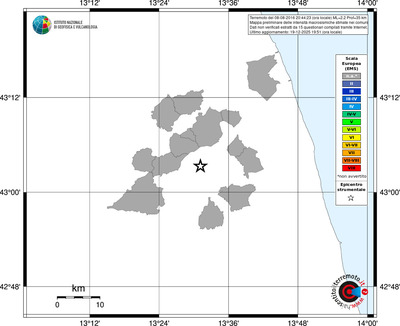 Mappa EMS - territori comuni