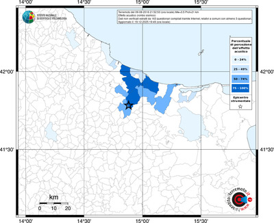 Mappa territorio comunale con almeno 3 questionari