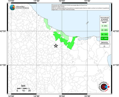 Mappa territorio comunale con almeno 3 questionari