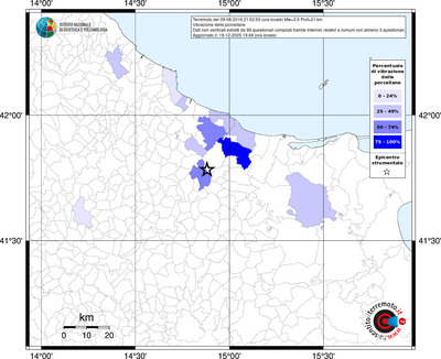 Mappa territorio comunale con almeno 3 questionari