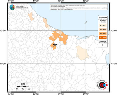 Mappa territorio comunale con almeno 3 questionari
