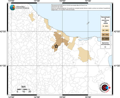 Mappa territorio comunale con almeno 3 questionari