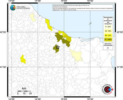 Mappa territorio comunale con almeno 3 questionari