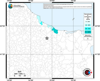Mappa territorio comunale con almeno 3 questionari