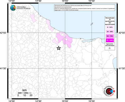 Mappa territorio comunale con almeno 3 questionari