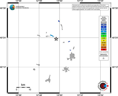 Mappa EMS - territori località