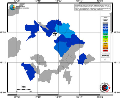 Mappa EMS - territori comuni
