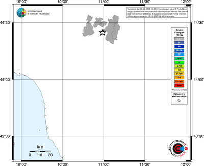 Mappa EMS - territori comuni