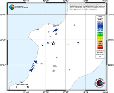Mappa EMS - territori località