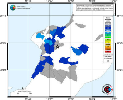Mappa EMS - territori comuni
