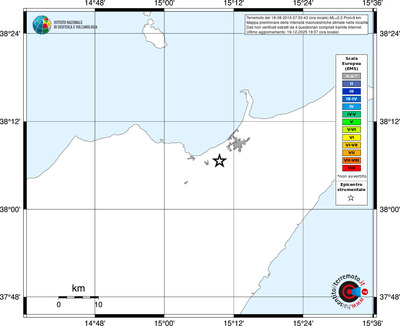 Mappa EMS - territori località