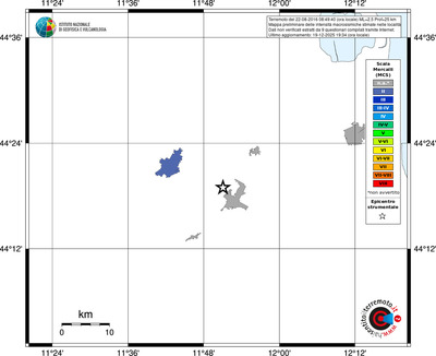 Mappa MCS - territori località