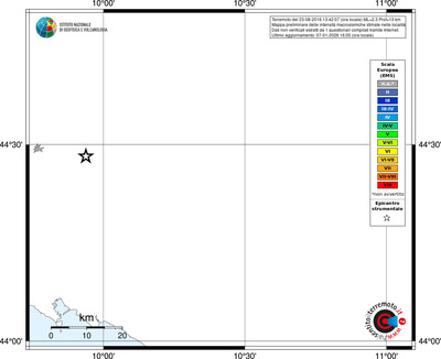 Mappa EMS - territori località