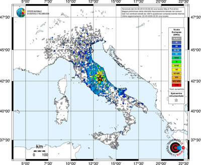 Mappa EMS - territori comuni