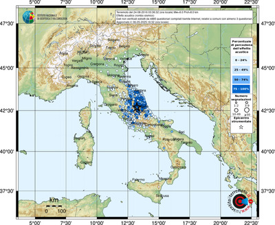 Mappa comuni con almeno 3 questionari