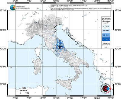 Mappa territorio comunale con almeno 3 questionari