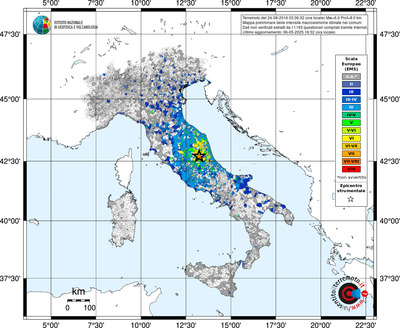 Mappa EMS - territori comunali