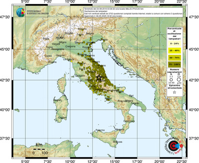 Mappa comuni con almeno 3 questionari