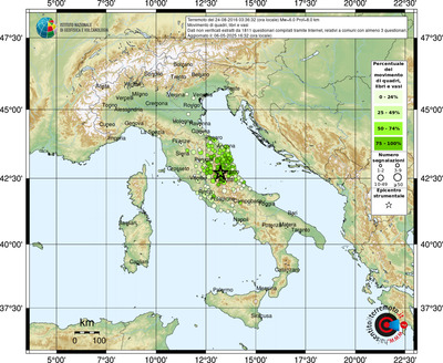 Mappa comuni con almeno 3 questionari