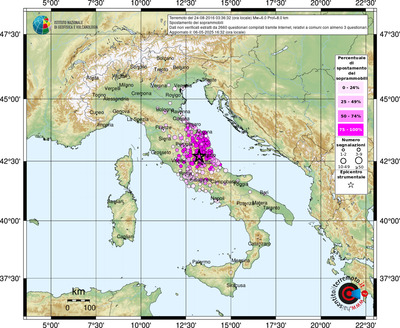 Mappa comuni con almeno 3 questionari