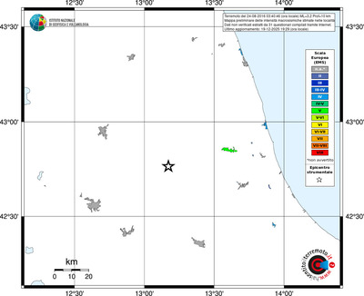 Mappa EMS - territori località