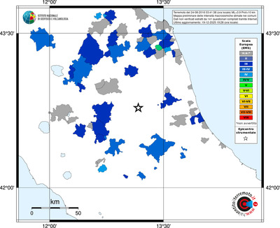 Mappa EMS - territori comuni
