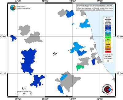 Mappa EMS - territori comuni
