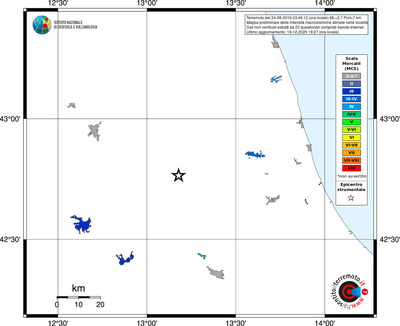 Mappa MCS - territori località
