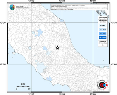 Mappa territorio comunale con almeno 3 questionari