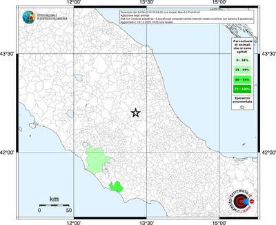 Mappa territorio comunale con almeno 3 questionari