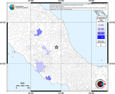 Mappa territorio comunale con almeno 3 questionari