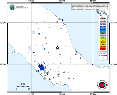 Mappa EMS - territori località