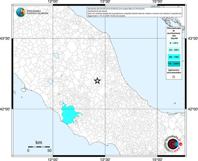 Mappa territorio comunale con almeno 3 questionari