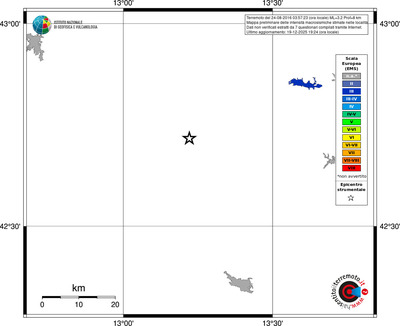 Mappa EMS - territori località