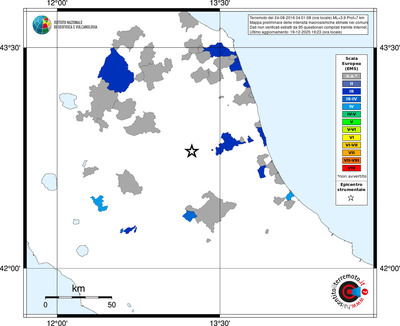Mappa EMS - territori comuni