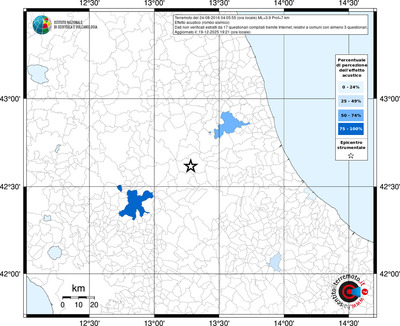 Mappa territorio comunale con almeno 3 questionari
